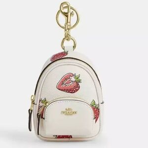 Coach Court Mini Backpack Keychain Bag Charm